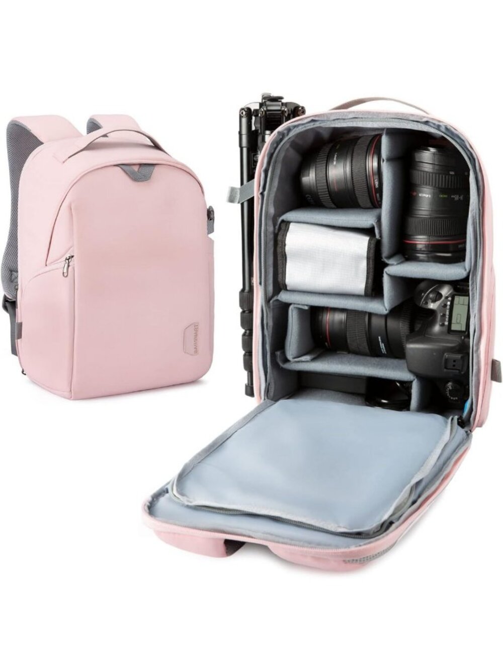 Stylish Waterproof Camera Backpack for DSLR/SLR, Fits 13.3" Laptop, Tripod